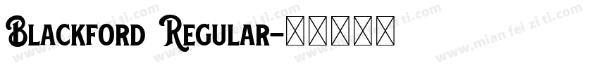 Blackford Regular字体转换